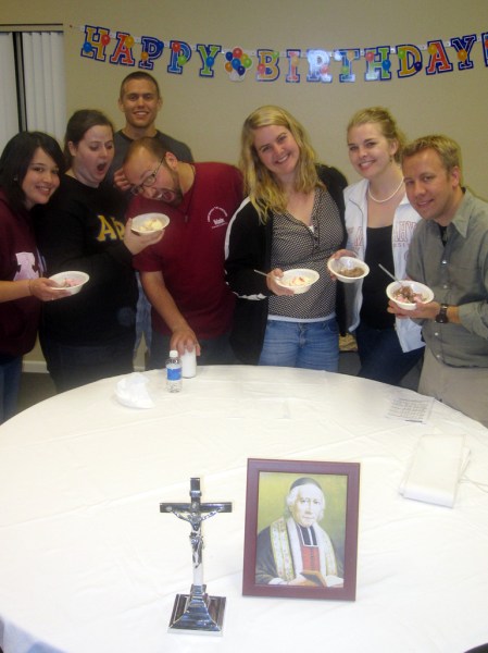 Mass, followed by an ice cream social, to celebrate Blessed Chaminade's birthday